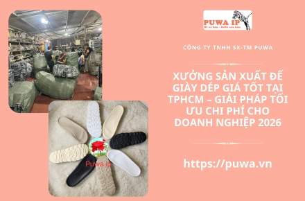 Xưởng sản xuất đế giày dép giá tốt tại TPHCM - Giải pháp tối ưu chi phí cho doanh nghiệp 2026